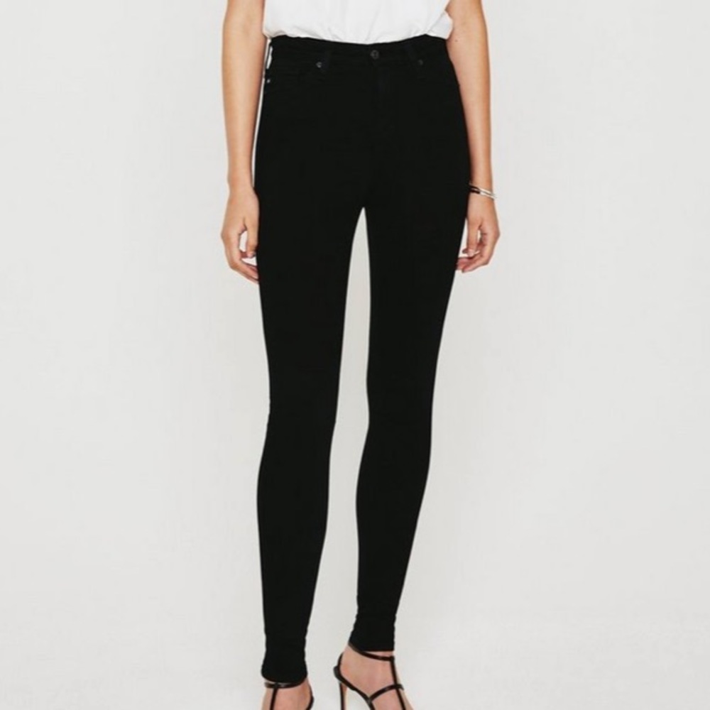 AG Mila Super High Rise Skinny Jean | Ankle | Black | 24 Waist